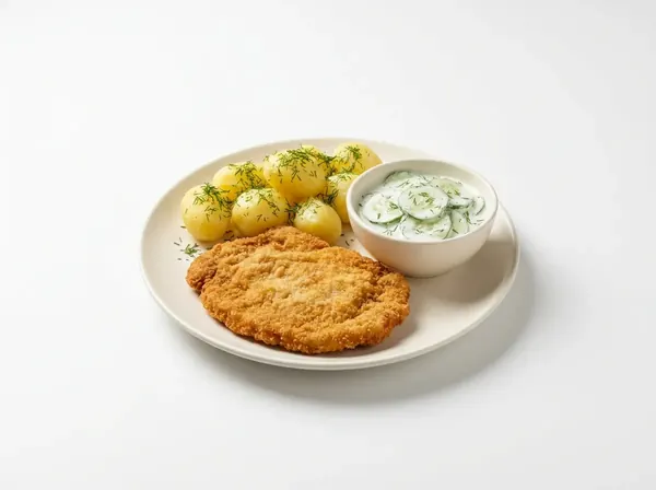 Kotlet schabowy z ziemniakami